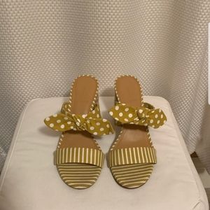 J crew block heel sandals